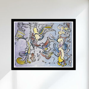 Untitled 1, Horizontal Print, Framed on White Wall