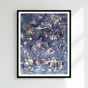 Untitled 2, Vertical Print, Framed on White Wall